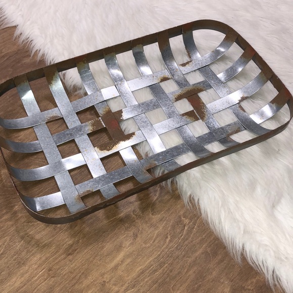 Other - Metal galvanized tobacco farmhouse decor tray
